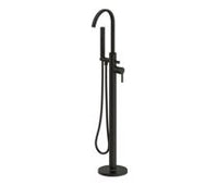 Evola Floor Standing Bath/Shower Mixer - Matt Black