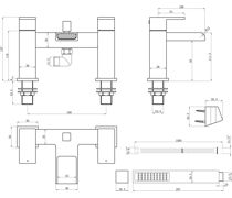 Marne Bath/Shower Mixer - Chrome