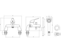 Nerola Bath/Shower Mixer - Chrome