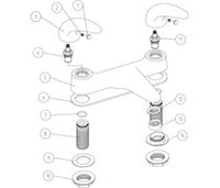 Nerola Low Pressure Bath Filler - Chrome