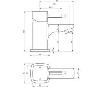 Toulon Cloakroom Basin Mixer - Chrome