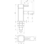 Toulon Basin Taps - Chrome