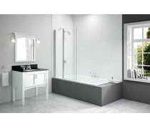 Merlyn 900x1500mm 2-Panel Square Folding Bath Screen (6mm)