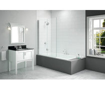Merlyn 900x1500mm 2-Panel Hinged Bath Screen (8mm)