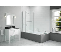 Merlyn 1150x1500mm 2-Panel Curved Bath Screen (6mm)