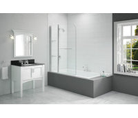 Merlyn 1150x1500mm 2-Panel Curved Bath Screen (6mm)