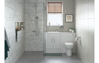 Tuscany Close Coupled Open Back WC & Soft Close Seat