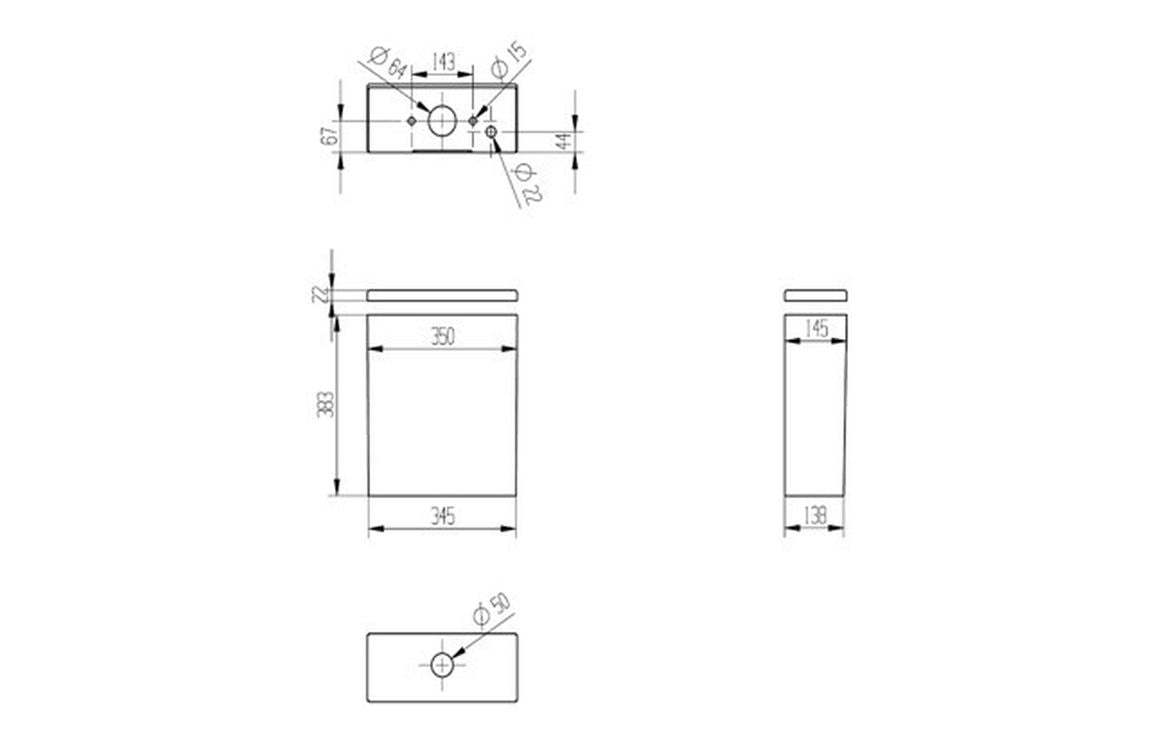 Arlo Rimless Close Coupled Open Back WC & Soft Close Seat