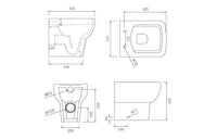 Arlo Rimless Back To Wall WC & Soft Close Seat