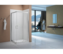 Merlyn Vivid Boost Corner Entry - Chrome