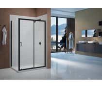 Merlyn Vivid Boost Sliding Door - Matt Black