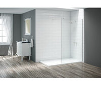Merlyn Wetroom Panel 8mm - Chrome