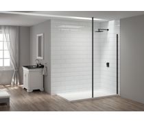 Merlyn Wetroom Panel 8mm - Matt Black