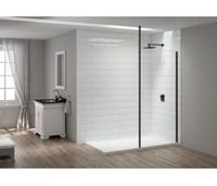 Merlyn Wetroom Panel 8mm - Matt Black
