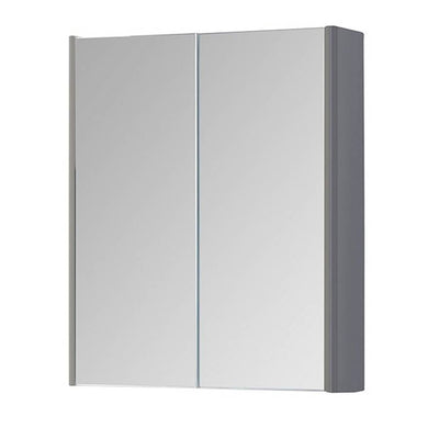 Options 24 500mm Mirror Cabinet Cool Grey