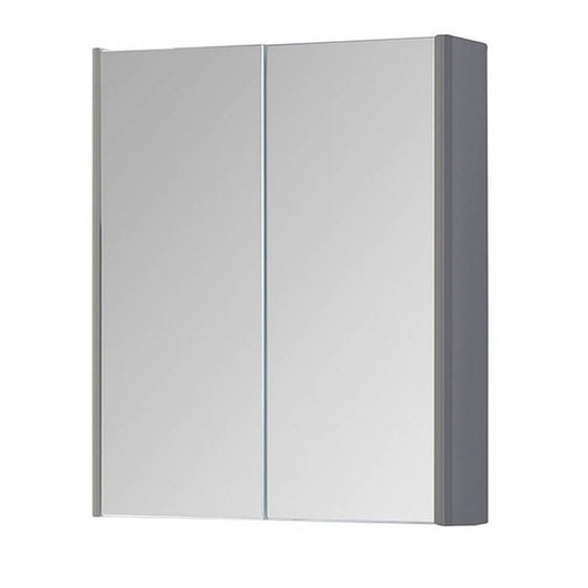 Options 24 500mm Mirror Cabinet Cool Grey