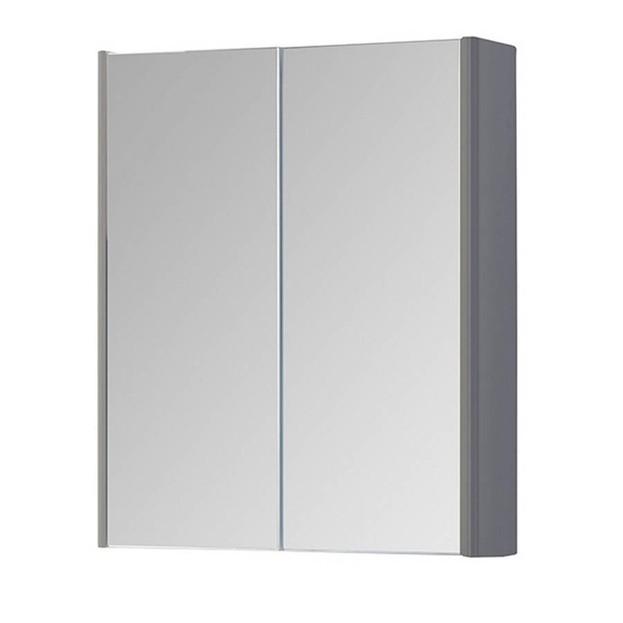 Options 24 500mm Mirror Cabinet Cool Grey