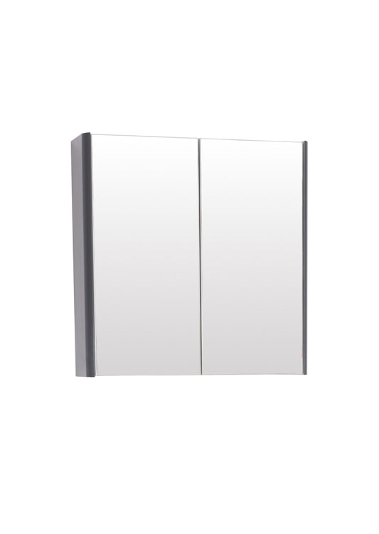 Options 24 600mm Mirror Cabinet Cool Grey