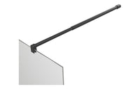 Iconix Wetroom Panel & Support Bar - Matt Black