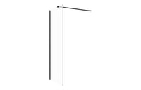 Iconix Wetroom Side Panel & Arm - Matt Black