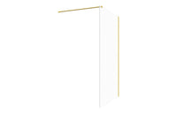 Iconix Wetroom Panel & Support Bar - Brushed Brass