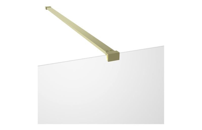 Iconix Wetroom Side Panel & Arm - Brushed Brass