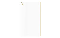 Iconix Wetroom Panel & Support Bar - Brushed Brass