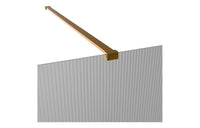 Iconix Wetroom Side Panel & Arm - Brushed Bronze
