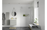 Iconix Wetroom Panel & Support Bar - Chrome
