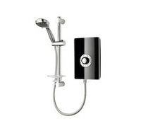 Triton Aspirante Electric Shower - Black Gloss