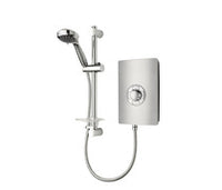 Triton Aspirante Electric Shower - Brushed Steel