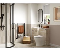 Venosa 1000mm F/S L-Shape Pack & Basin - Oak