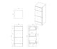 Vista 300mm 3 Drawer Base Unit - White Gloss