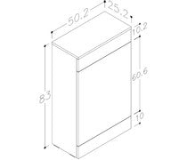 Volta 500mm Floor Standing WC Unit - White Gloss