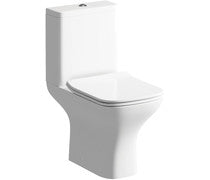 Volta 510mm Floor Standing Unit & Close Coupled WC Pack - Grey Gloss