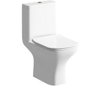 Cosmos 500mm Basin Unit & Rimless Close Coupled WC Pack - Matt White