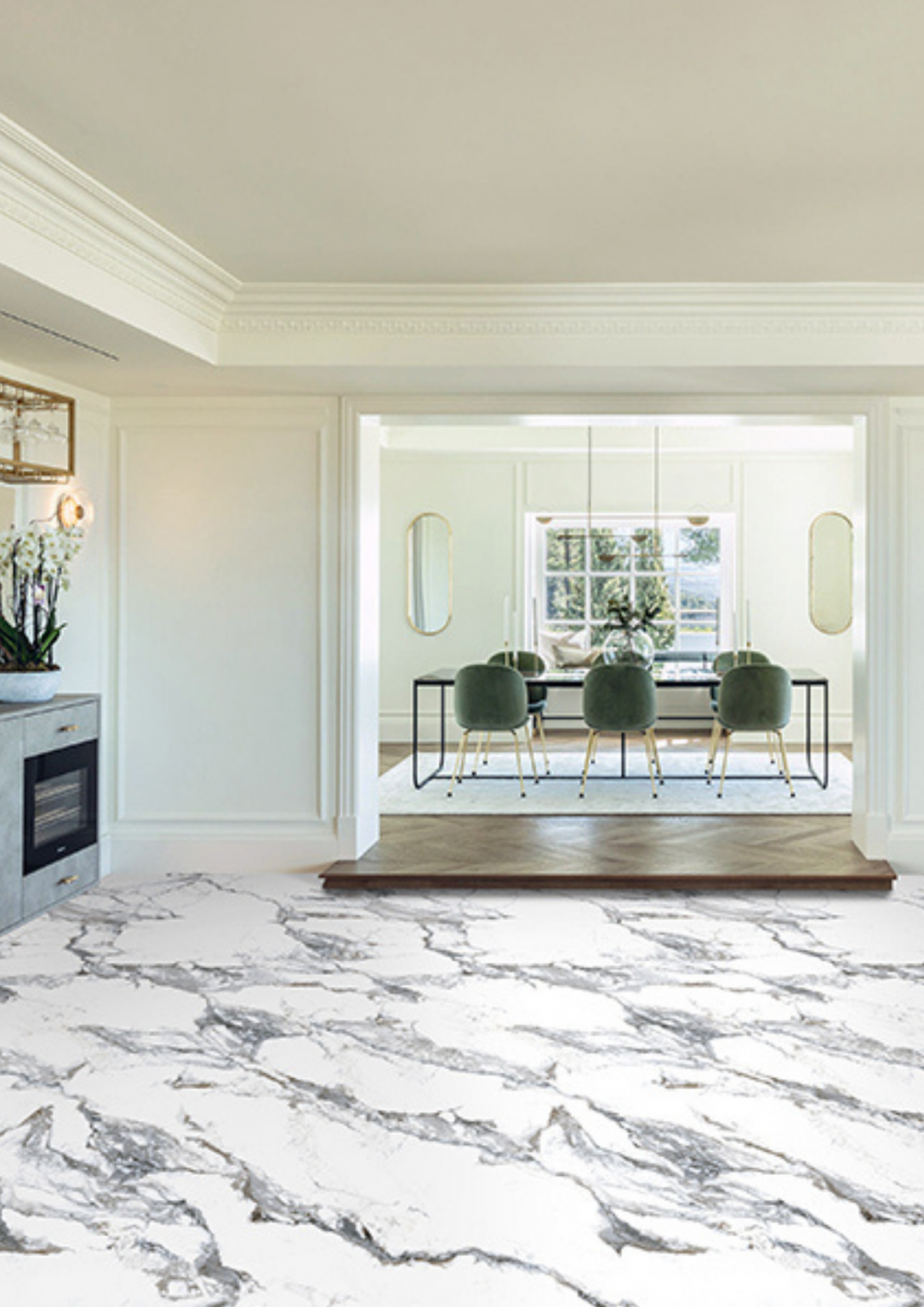 Nimbus Grey Matt + Carving Tile